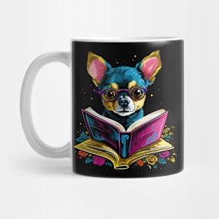Chihuahua Reads Book Mug